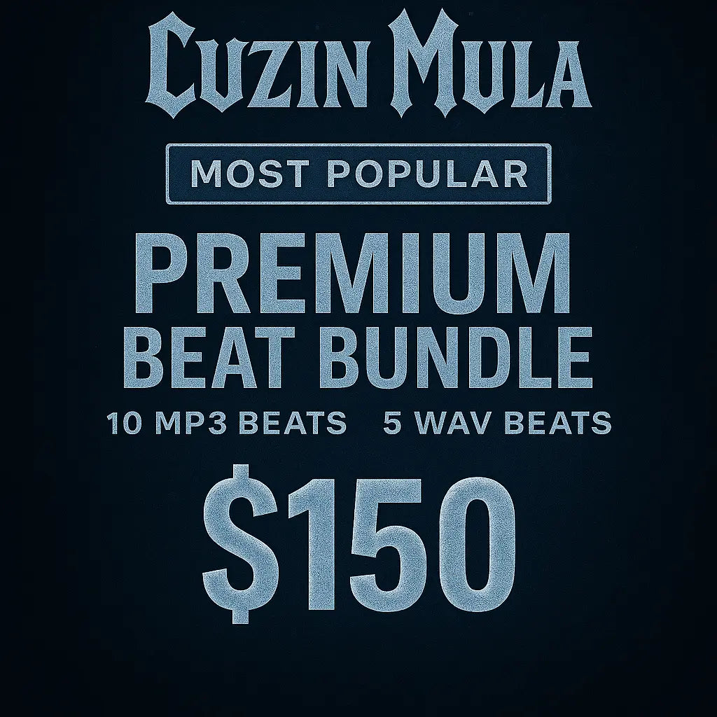 Premium Beat Bundle – 10 MP3 Beats + 5 WAV Beats Cuzin Mula